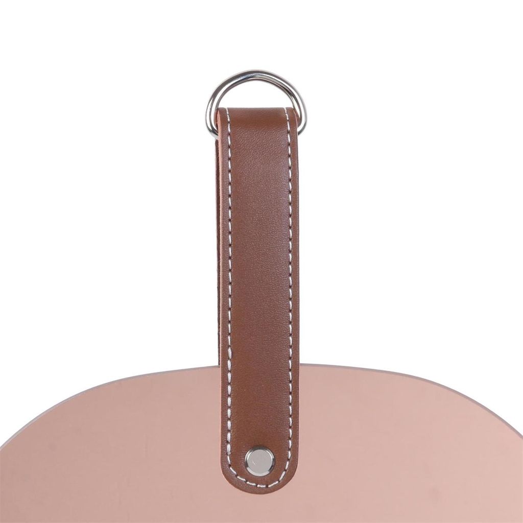 Fali rosegold tükör bőr akasztóval, hosszú - ITALIANO - Butopêa termék 2. képe