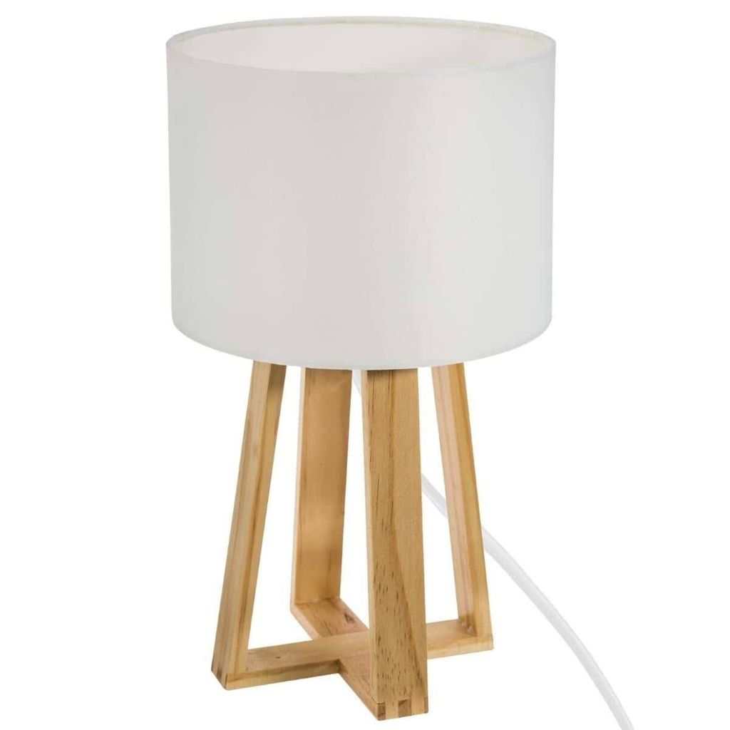 Asztali lámpa 34,5cm, natúr fa - SANDY - Butopêa