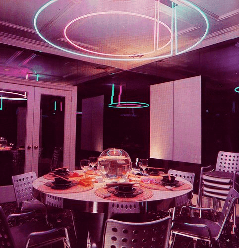 80-as évek neon étkező