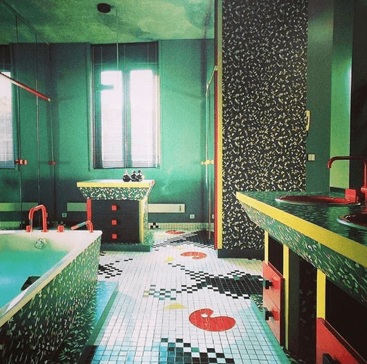 80-as évek csempés fürdőszoba