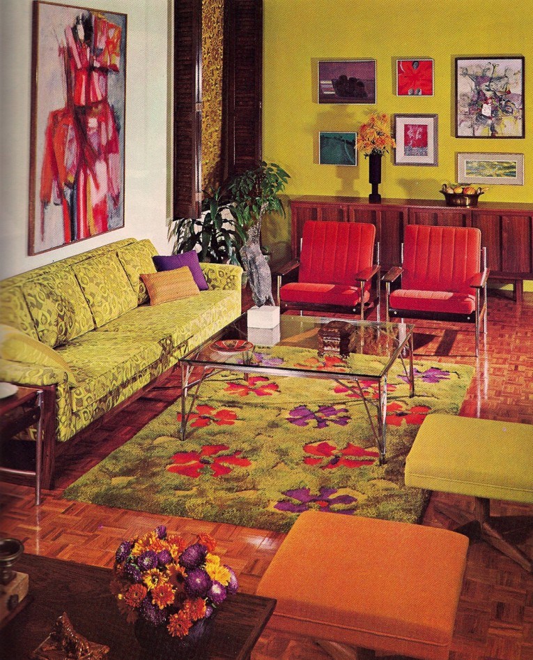 50-es évek virágos nappali