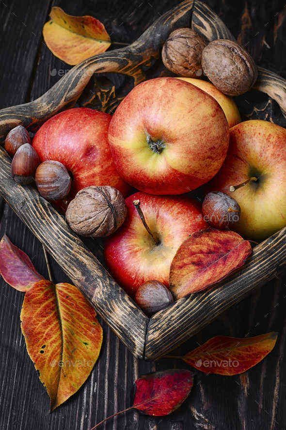 Őszi díszek - Gyümülcskosár